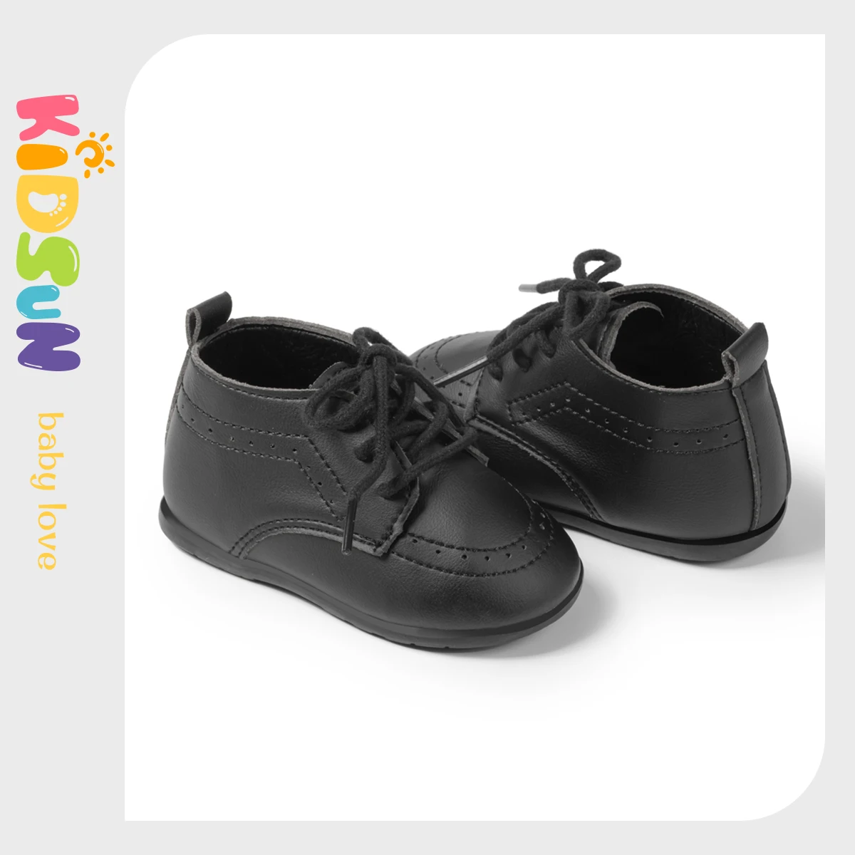 Classic Lace-up Baby Shoes Spring Boy and Girl British Style Baby Shoes Multi-color Baby Rubber Soles Non-slip Walking Shoes