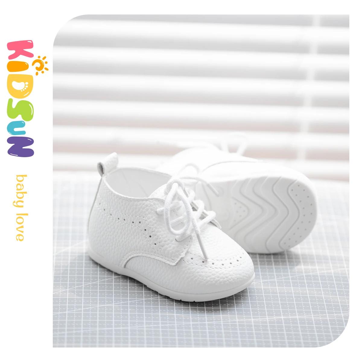 Classic Lace-up Baby Shoes Spring Boy and Girl British Style Baby Shoes Multi-color Baby Rubber Soles Non-slip Walking Shoes