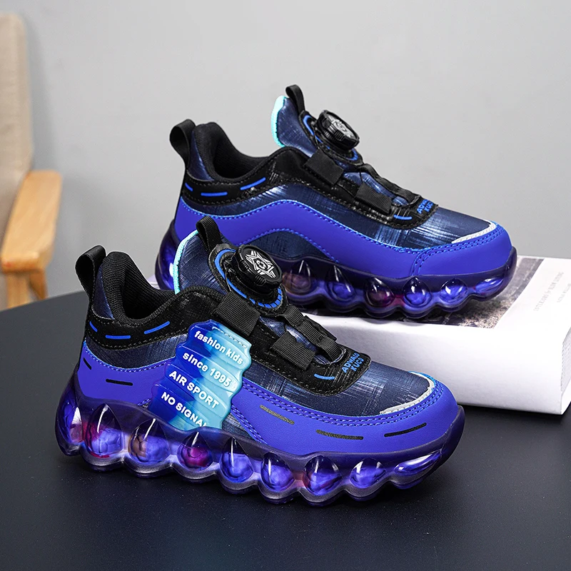 New Anti-skid Leather Kids Sneakers for 5-16Years Girls Casual Walking Footwear Non Slip Children Boys Sport Running Sneaker