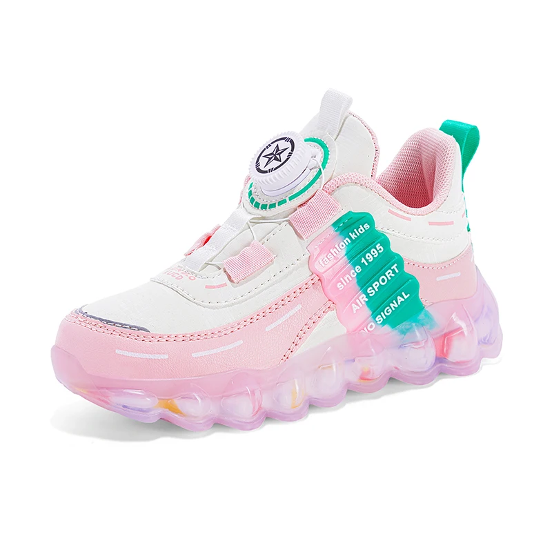 New Anti-skid Leather Kids Sneakers for 5-16Years Girls Casual Walking Footwear Non Slip Children Boys Sport Running Sneaker