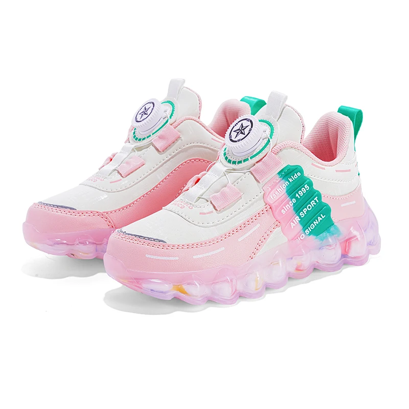New Anti-skid Leather Kids Sneakers for 5-16Years Girls Casual Walking Footwear Non Slip Children Boys Sport Running Sneaker