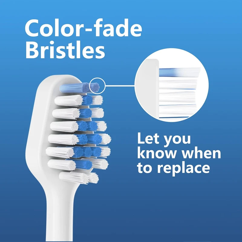 10 Pcs Replacements Toothbrush Heads Deep Clean Toothbruh Heads For AquaSonic Duo and Home Dental Center Electric Toothbruh