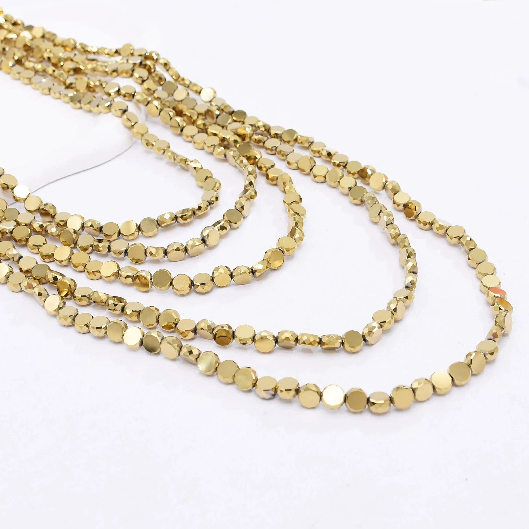 Colorful Natural Stacked Garnet Beads Chain Necklace Red Blue Stone Exaggerated Creative Multi-Layered Baroque Gravel Necklace