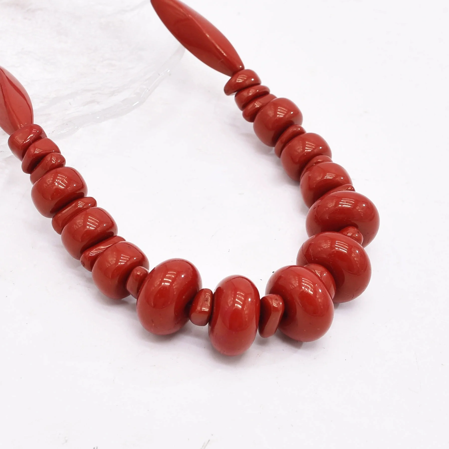 Colorful Natural Stacked Garnet Beads Chain Necklace Red Blue Stone Exaggerated Creative Multi-Layered Baroque Gravel Necklace