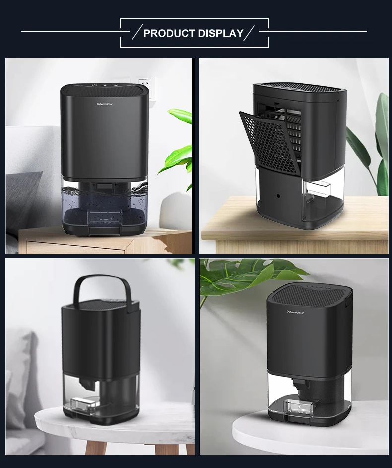1000ml Capacity Moisture Dehumidifier Air Dryer Purifier Mute Anti-Mildew Air Dehumidifier For Office Kitchen Deodorizer Dryer
