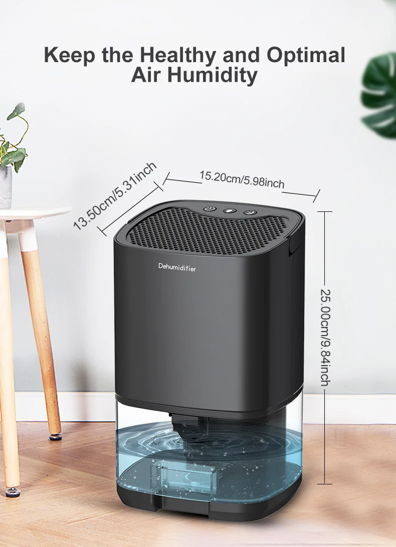 1000ml Capacity Moisture Dehumidifier Air Dryer Purifier Mute Anti-Mildew Air Dehumidifier For Office Kitchen Deodorizer Dryer
