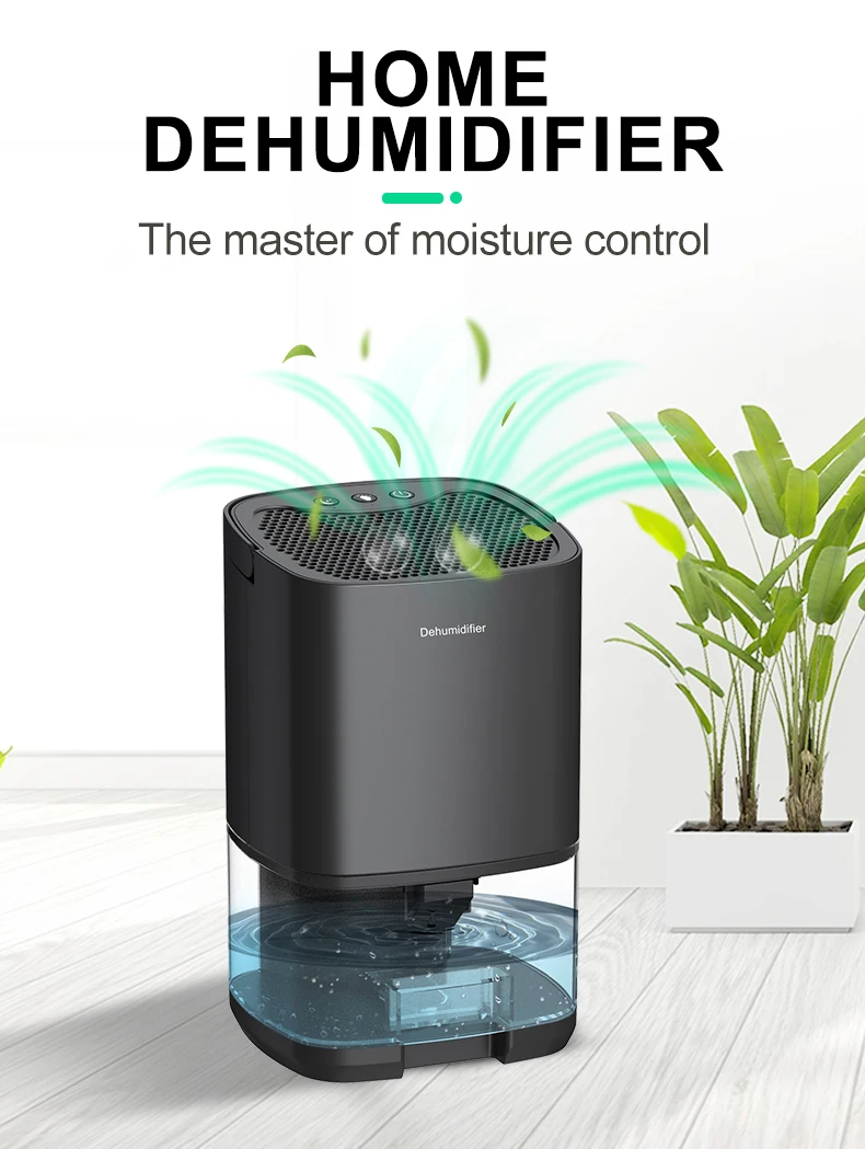 1000ml Capacity Moisture Dehumidifier Air Dryer Purifier Mute Anti-Mildew Air Dehumidifier For Office Kitchen Deodorizer Dryer