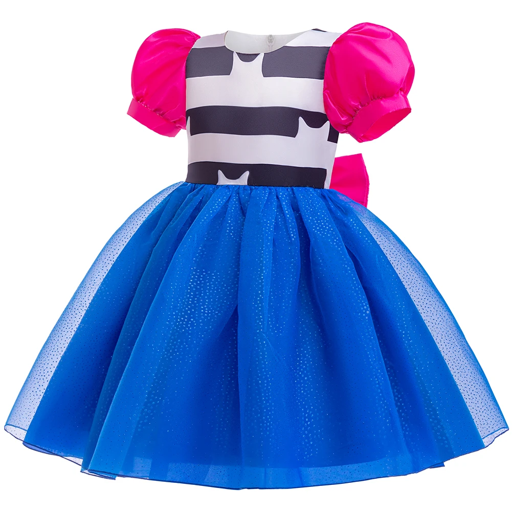 Baby Girls Cartoon Cat Mesh Dresses with Headband Party Halloween Christmas Children Doll Cosplay playhouse 2PCS Cosplay Costume