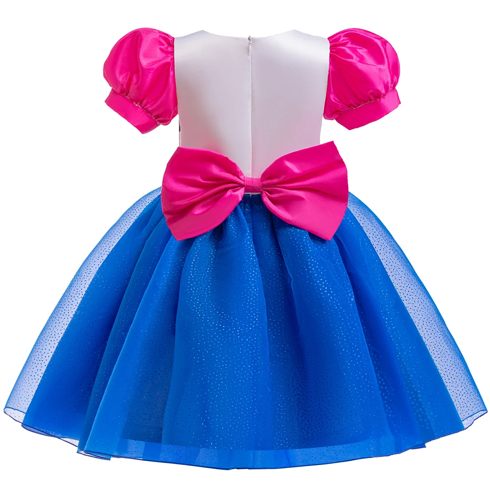 Baby Girls Cartoon Cat Mesh Dresses with Headband Party Halloween Christmas Children Doll Cosplay playhouse 2PCS Cosplay Costume