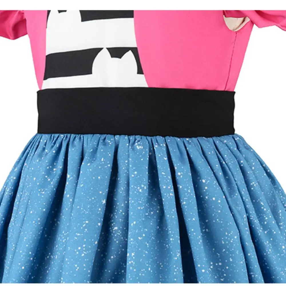 Baby Girls Cartoon Cat Mesh Dresses with Headband Party Halloween Christmas Children Doll Cosplay playhouse 2PCS Cosplay Costume