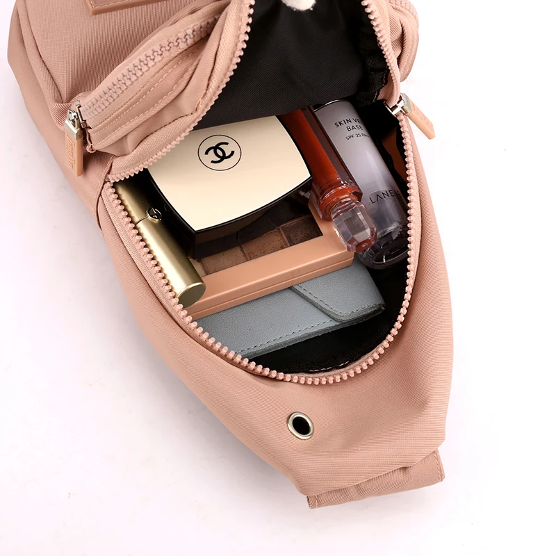 Women's Versatile Chest Bag New Trendy Nylon Cloth Single Shoulder Diagonal Cross Bag Fashionable Travel Chest Bag