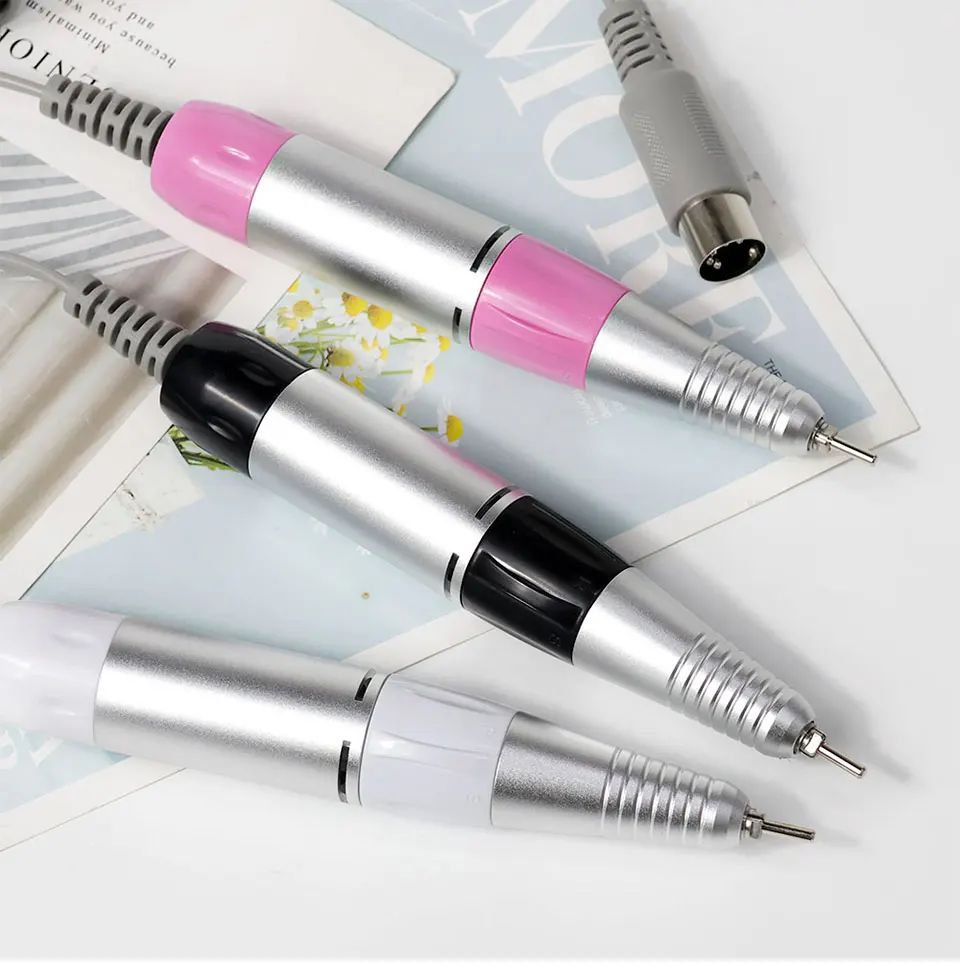 35000rpm 5Pins Electric Nail Drill Machine Handle Handpiece Pedicure Replacement Pen Manicure Beauty Tool ABE Accessory