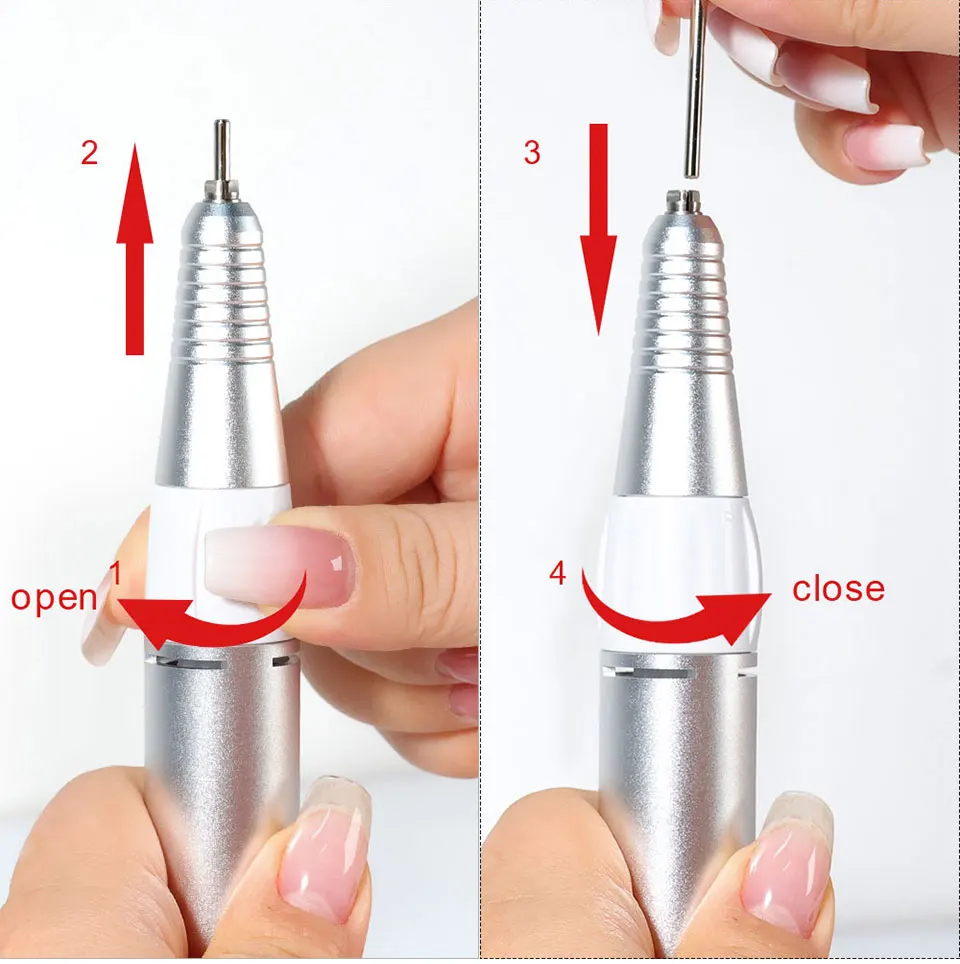 35000rpm 5Pins Electric Nail Drill Machine Handle Handpiece Pedicure Replacement Pen Manicure Beauty Tool ABE Accessory