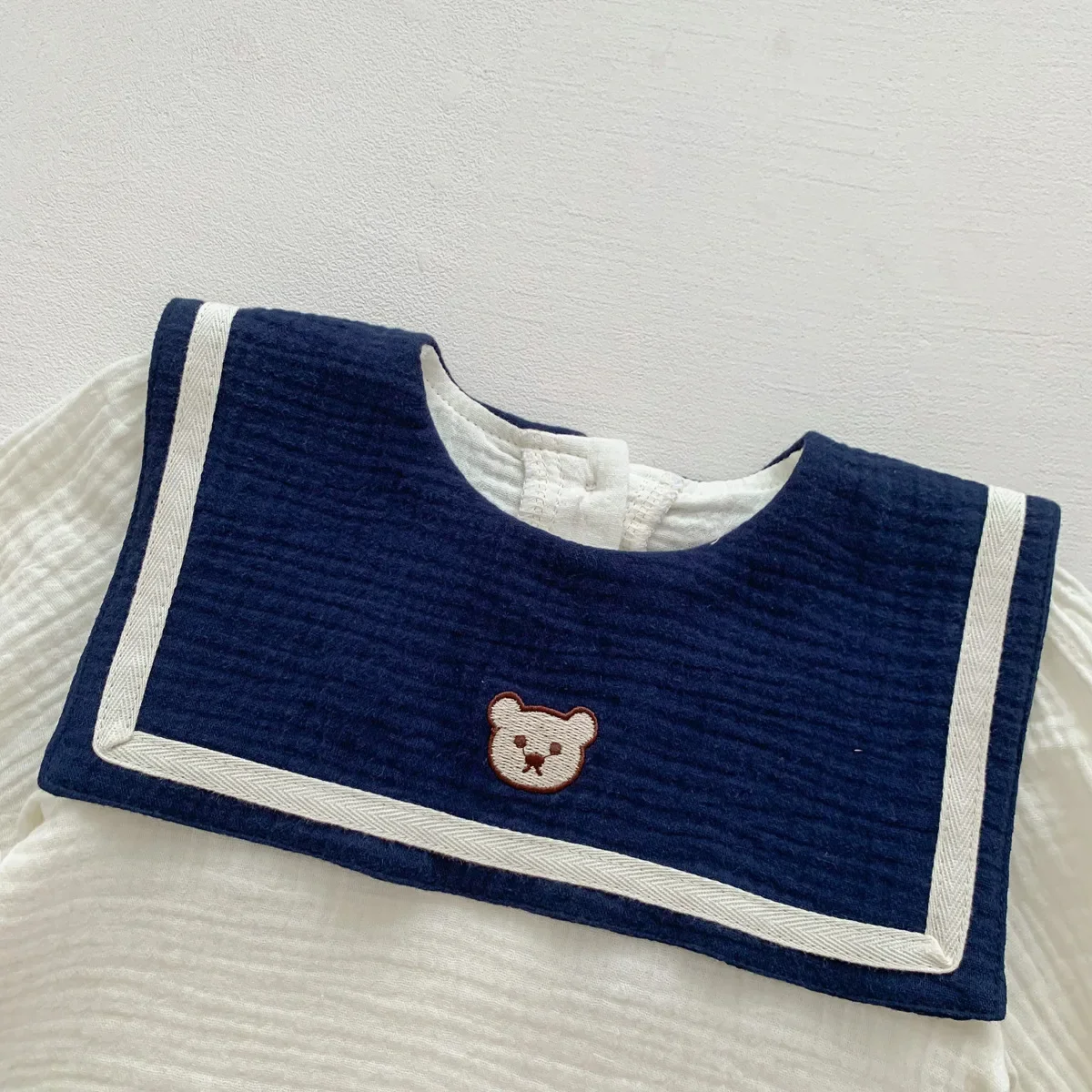 New In Autumn Kids Baby Girls Full Sleeve Naval Leader Bear Top T-shirts+solid Shorts Toddler Infant Cotton Clothing Set 2pcs