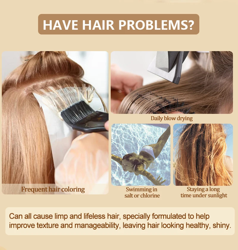 PURC 5s Magical Hair Mask Keratin Treatment Quick Smoothing Perm,Frizz Dry Damage Repairing Cream Restore Soft Masks Hair Care