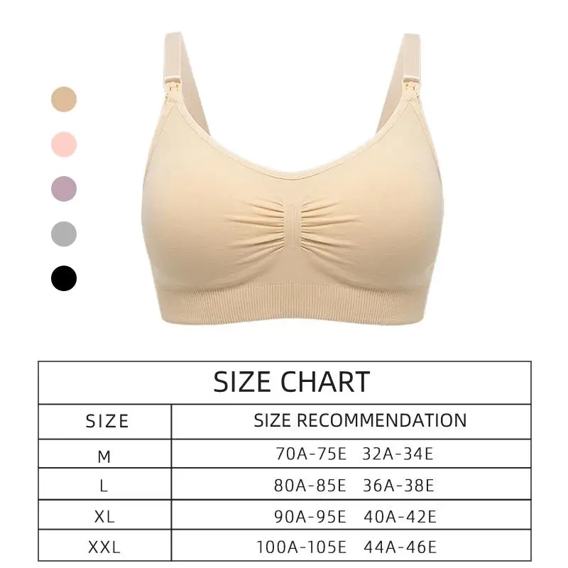 3pcs/Set High Quality Maternity Nursing Bras Cotton Breastfeeding Pregnant Underwear Seamless Large Size Breathable Bra Push Up