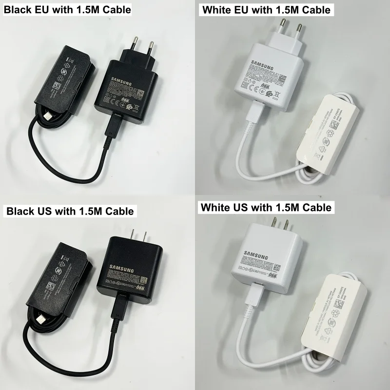 Original Samsung 45W PD Charger Super Fast Charger Type C Cable Galaxy S26 S25 Ultra S24 S23 S22 S21 A54 A55 A56 A17 Z Fold 8 7
