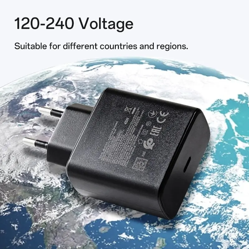 Original Samsung 45W PD Charger Super Fast Charger Type C Cable Galaxy S26 S25 Ultra S24 S23 S22 S21 A54 A55 A56 A17 Z Fold 8 7