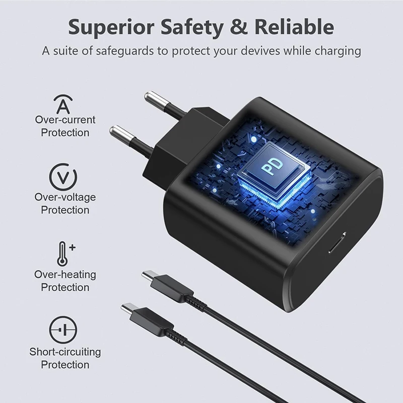 Original Samsung 45W PD Charger Super Fast Charger Type C Cable Galaxy S26 S25 Ultra S24 S23 S22 S21 A54 A55 A56 A17 Z Fold 8 7