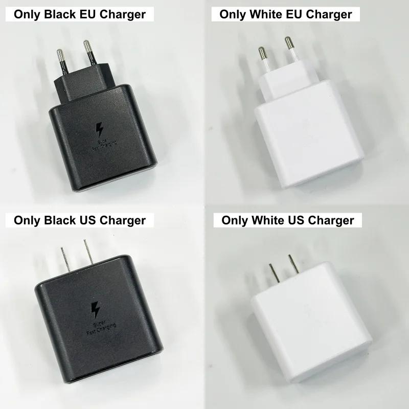 Original Samsung 45W PD Charger Super Fast Charger Type C Cable Galaxy S26 S25 Ultra S24 S23 S22 S21 A54 A55 A56 A17 Z Fold 8 7