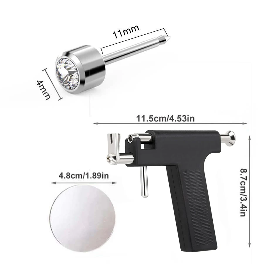 Professional Ear Piercing Gun with 36pcs Earrings Stud for Salon Home Use Ear Piercing Kit