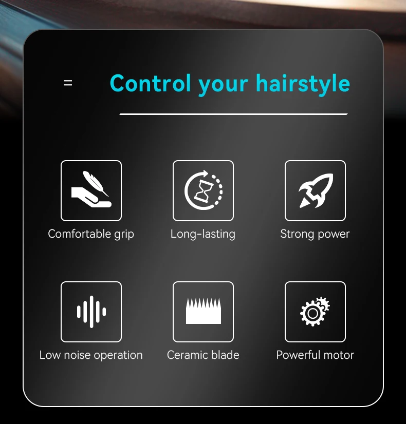 Kemei Hair Clipper Kit for Men 10W Big Power 9000RPM KM-1763 KM-264 Rechargeable Trimmers KM-1112 Professional Electric Shaver