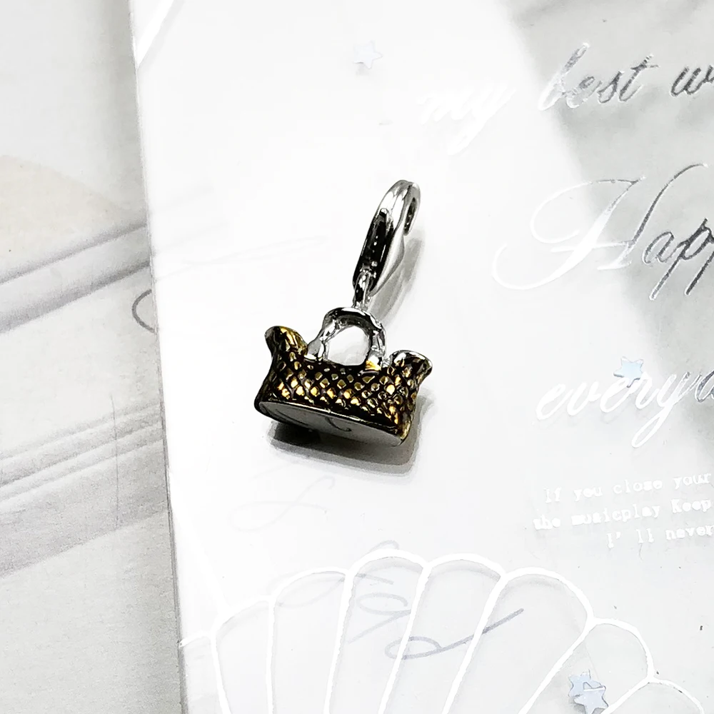 Bag Dangle Charm Pendant Spring Brand New European Style 925 Sterling Silver Trendy Fashion Jewelry Club for Women