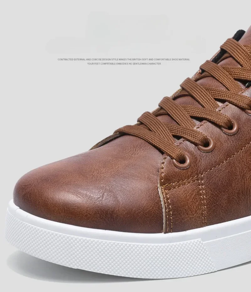 Casual Shoes Loafers British Leather Sneakers Flats Shoes Classic Men Leather Shoes Spring Summer New Trendy Designer Loafers