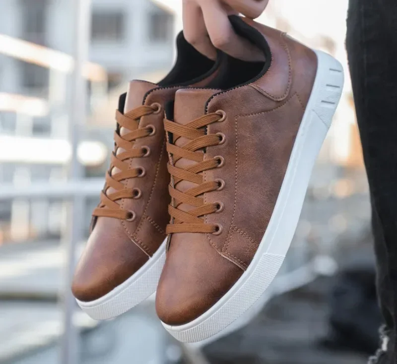 Casual Shoes Loafers British Leather Sneakers Flats Shoes Classic Men Leather Shoes Spring Summer New Trendy Designer Loafers
