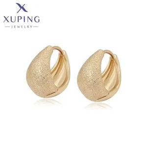 Xuping Jewelry Fashion кольцо Simple Inlayed Stone Charm Copper Alloy Round Gold Color Ring for Women Gifts X001011959