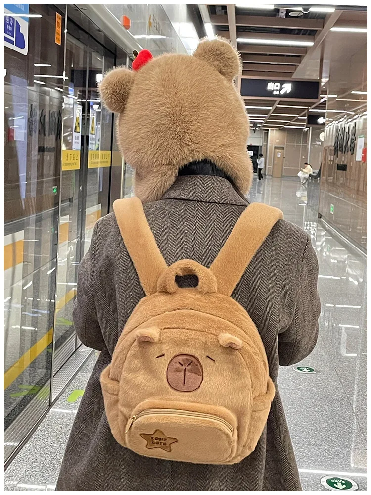 Capybara Backpacks Baby Early Childhood Education Cute School Bag Kid Cartoon Kindergarten Backpack Children's Travel Bag Gift