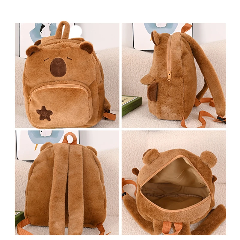 Capybara Backpacks Baby Early Childhood Education Cute School Bag Kid Cartoon Kindergarten Backpack Children's Travel Bag Gift