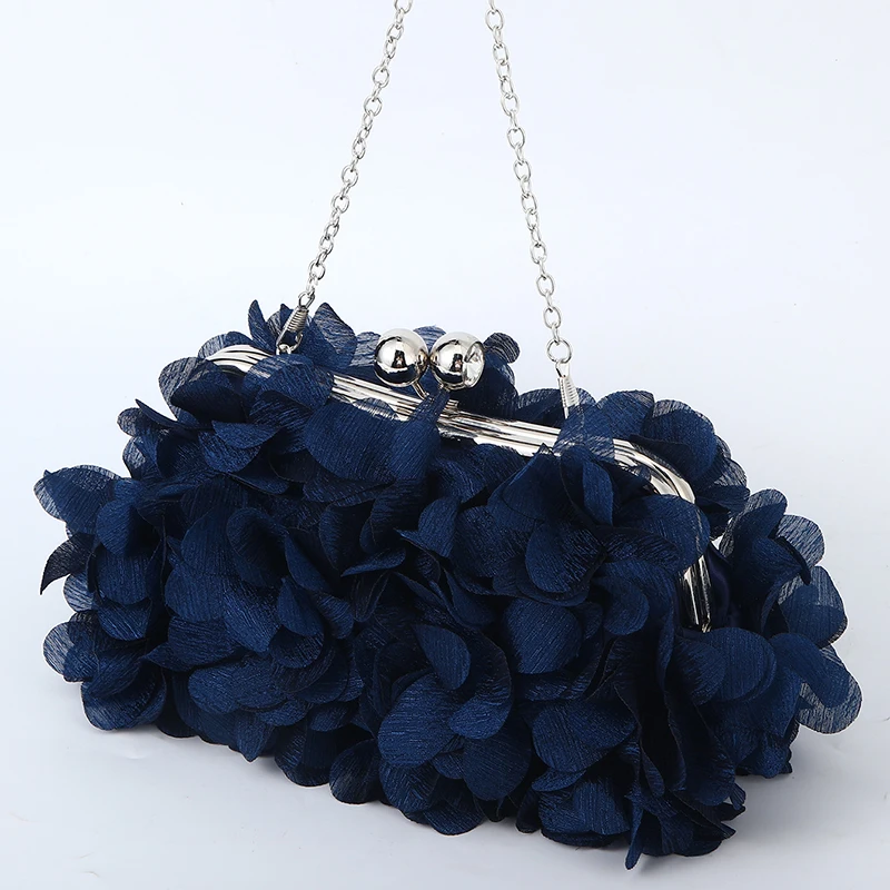 Flower Dinner Purse Designer Floral Chain Crossbody Bride Handbag Clutches Woman Petal Evening Party Clutch Wedding Dress Bag