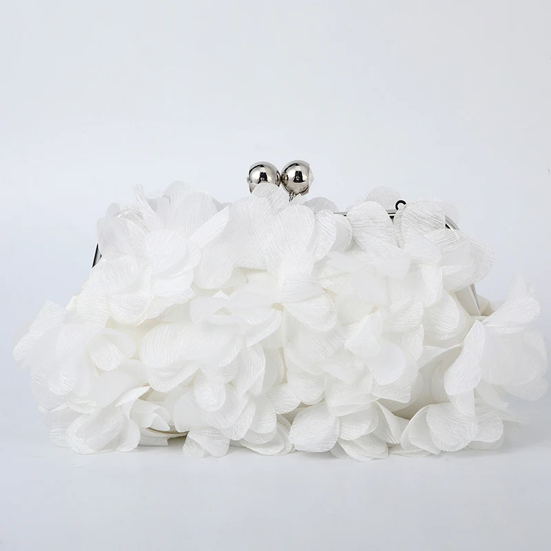 Flower Dinner Purse Designer Floral Chain Crossbody Bride Handbag Clutches Woman Petal Evening Party Clutch Wedding Dress Bag