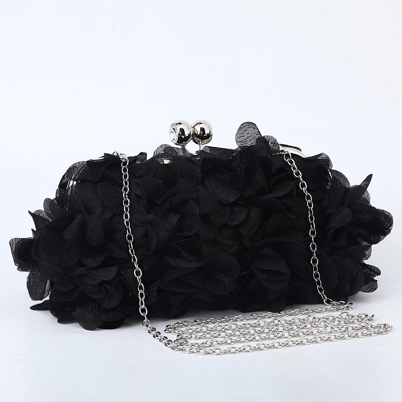 Flower Dinner Purse Designer Floral Chain Crossbody Bride Handbag Clutches Woman Petal Evening Party Clutch Wedding Dress Bag