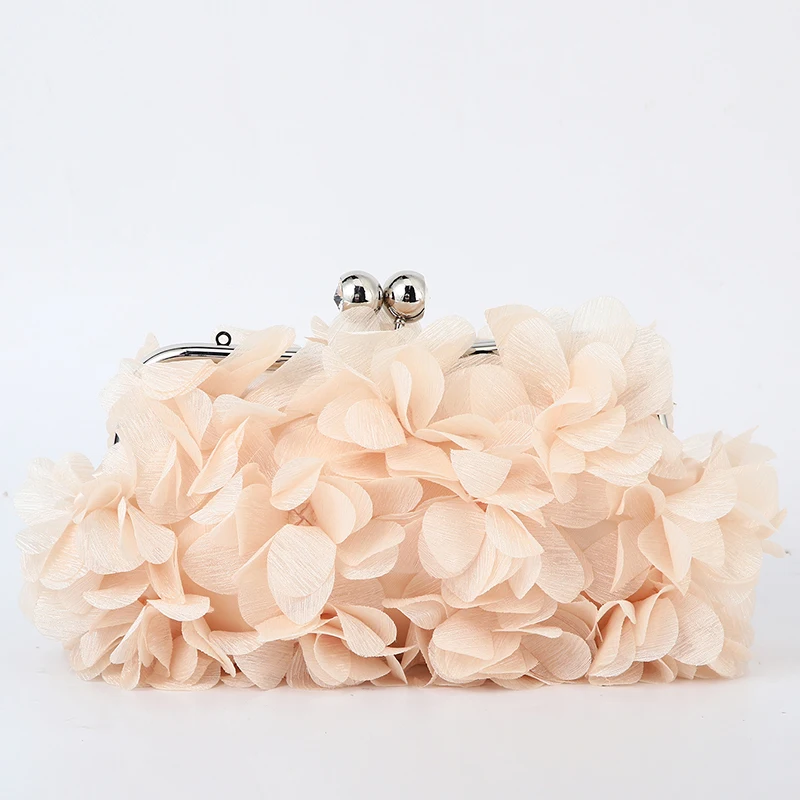 Flower Dinner Purse Designer Floral Chain Crossbody Bride Handbag Clutches Woman Petal Evening Party Clutch Wedding Dress Bag