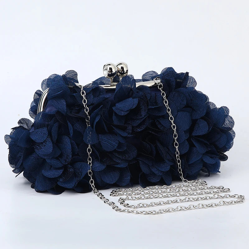 Flower Dinner Purse Designer Floral Chain Crossbody Bride Handbag Clutches Woman Petal Evening Party Clutch Wedding Dress Bag