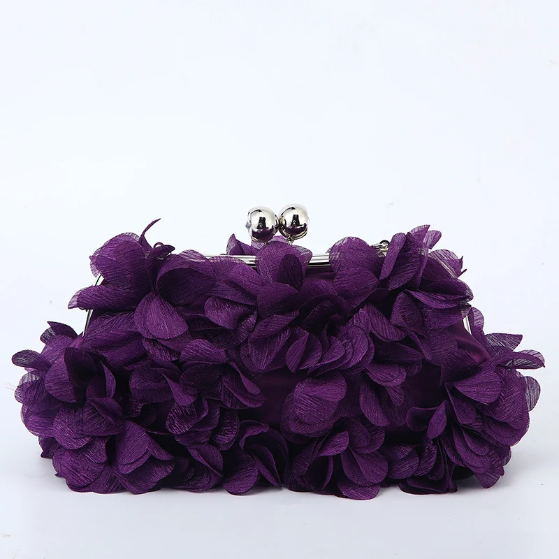 Flower Dinner Purse Designer Floral Chain Crossbody Bride Handbag Clutches Woman Petal Evening Party Clutch Wedding Dress Bag