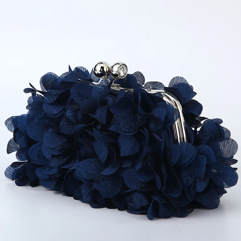 Flower Dinner Purse Designer Floral Chain Crossbody Bride Handbag Clutches Woman Petal Evening Party Clutch Wedding Dress Bag