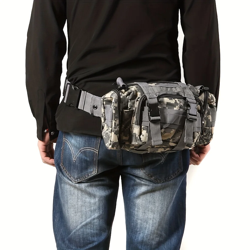 Outdoor Multifunctional Waist Bag Sport Waist Bag Camouflage Pocket Bag Climbing Waist Bag