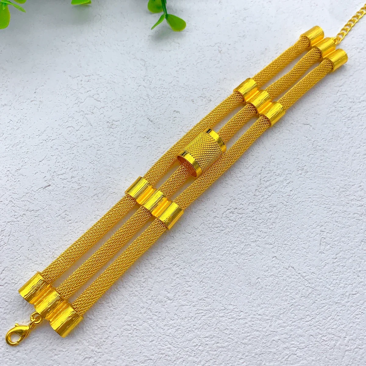 Luxury Ethiopian Multilayer 24k Gold Color Jewelry Set For Women Wedding Dubai Necklace And Earrings Sets Indian Bridal