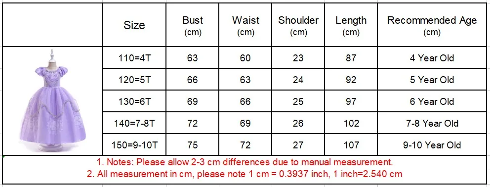Girls Frozen Purple Sophia Rapunzel Princess Gown Kids Cosplay Sofia Dresses Birthday Carnival Clothing For Girl Children Wear