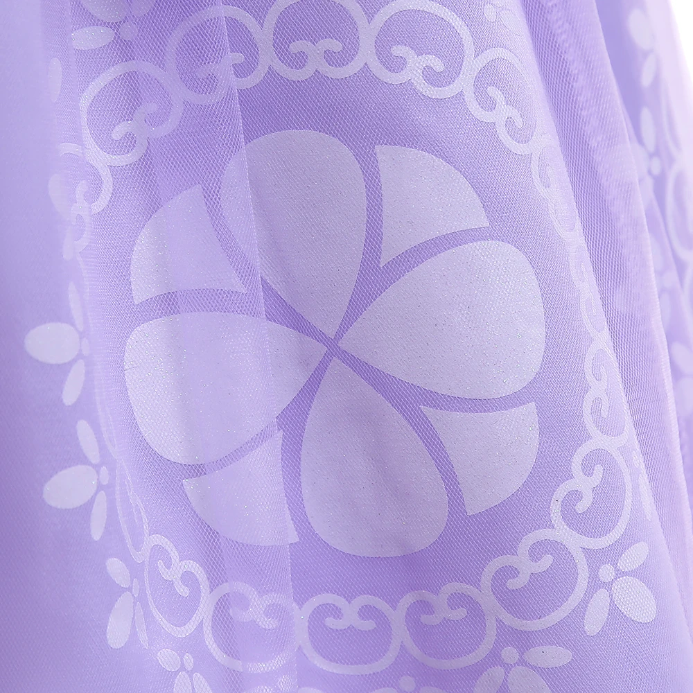 Girls Frozen Purple Sophia Rapunzel Princess Gown Kids Cosplay Sofia Dresses Birthday Carnival Clothing For Girl Children Wear