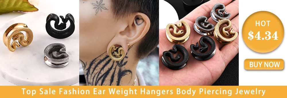 10/16/18pc Glass Ear Gauges Stretching Kit Short Taper Expander Comfy Dead Stretching Plugs with Rubber Rings Crazy Body Jewelry
