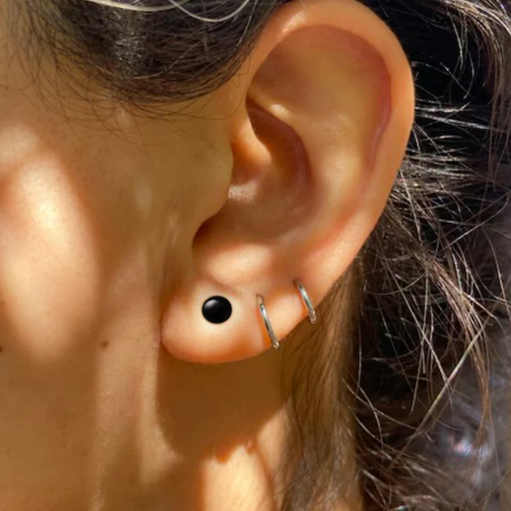 10/16/18pc Glass Ear Gauges Stretching Kit Short Taper Expander Comfy Dead Stretching Plugs with Rubber Rings Crazy Body Jewelry