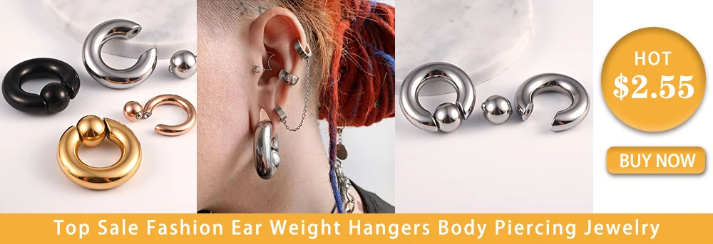10/16/18pc Glass Ear Gauges Stretching Kit Short Taper Expander Comfy Dead Stretching Plugs with Rubber Rings Crazy Body Jewelry