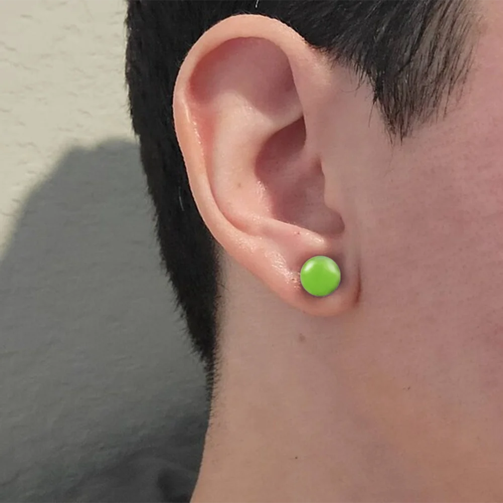 10/16/18pc Glass Ear Gauges Stretching Kit Short Taper Expander Comfy Dead Stretching Plugs with Rubber Rings Crazy Body Jewelry