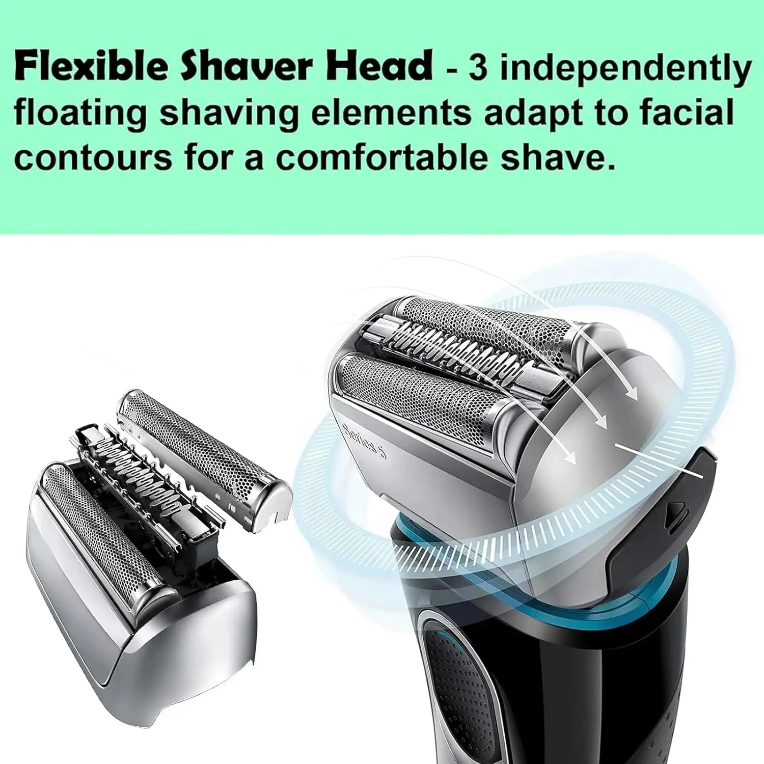 Adapted for Series 5 Shaver Head 52B 52S 5030 5040 5050 5070s Screen Accessories