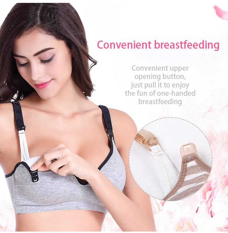 Maternity Bras Wirefree Nursing Bra Panties Set Pregnancy Clothes Prevent Sagging Breastfeeding Women's Breathable Lactancia Bra