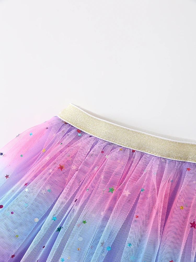 Princess Infant Baby Girls Multi-layer Skirt Short Yarn Tutu Fluffy Skirt Elastic Waist Rainbow Assorted Color A-line Skirts